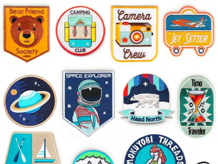 Patch brodé personnalisé pour vêtement de marque